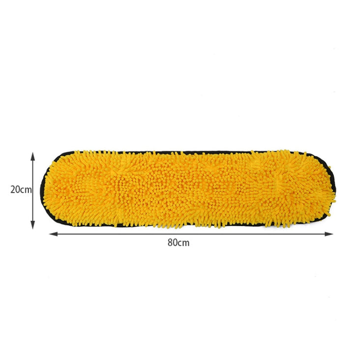 Hand-inserted Chenille Pet Bath Towel (Yellow)