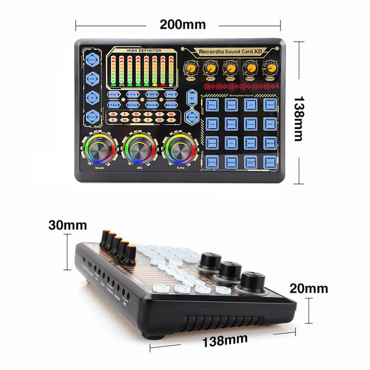 Lisslune | GAX-X8 Live Microphone Equipment Sound Card