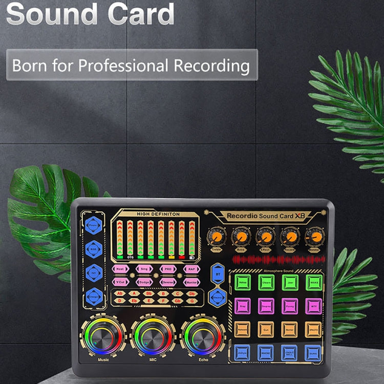 Lisslune | GAX-X8 Live Microphone Equipment Sound Card