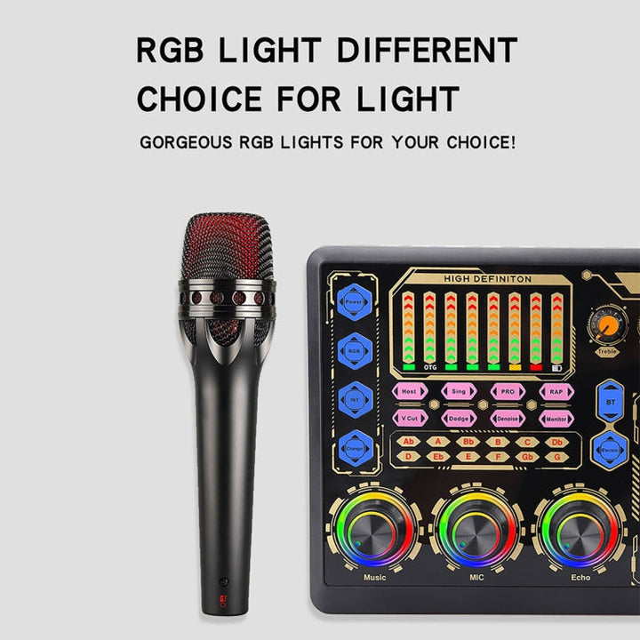 Lisslune | GAX-X8 Live Microphone Equipment Sound Card