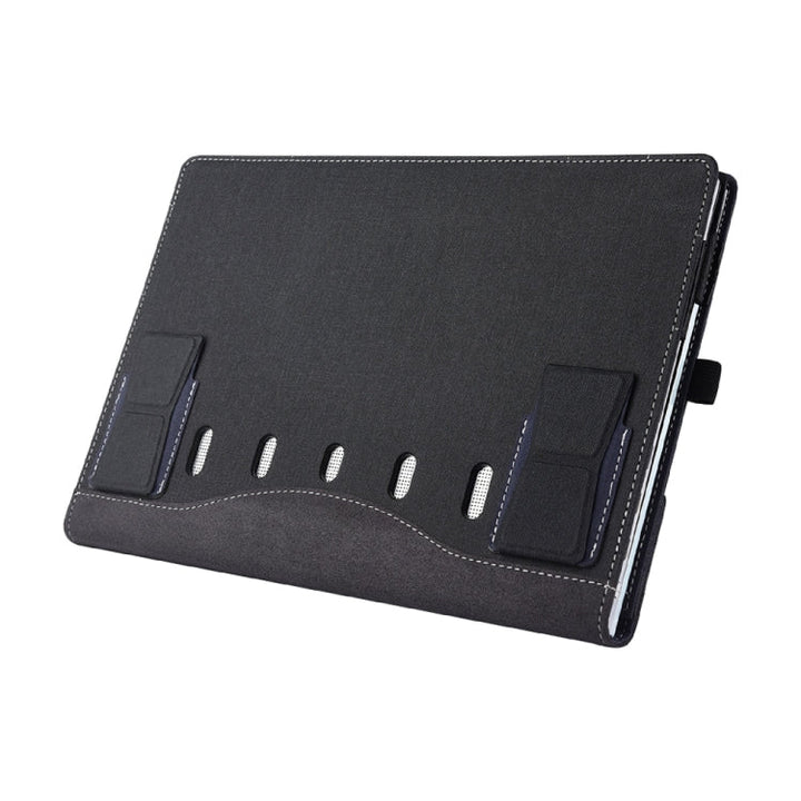 Lisslune | Multifunctional PU Leather Laptop Bag with Stand Function, Color: 13.3 Inch Black