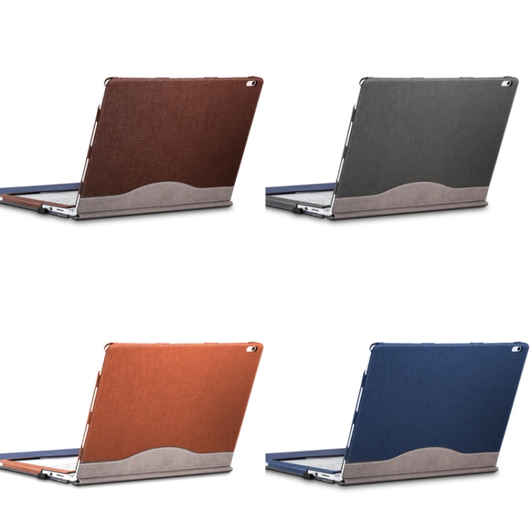 Lisslune | PU Leather Laptop Protection Sleeve for Microsoft Surface Book 2 13.5 Inch (Gentleman Grey)