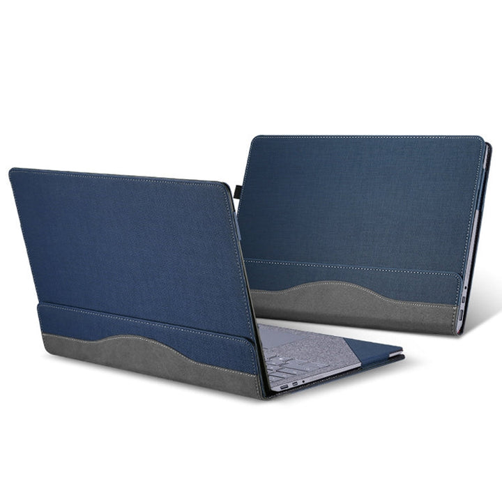 Lisslune | 13.5 Inch Multifunctional PU Leather Laptop Case for Microsoft Surface Laptop 1/2/3/4 (Blue)