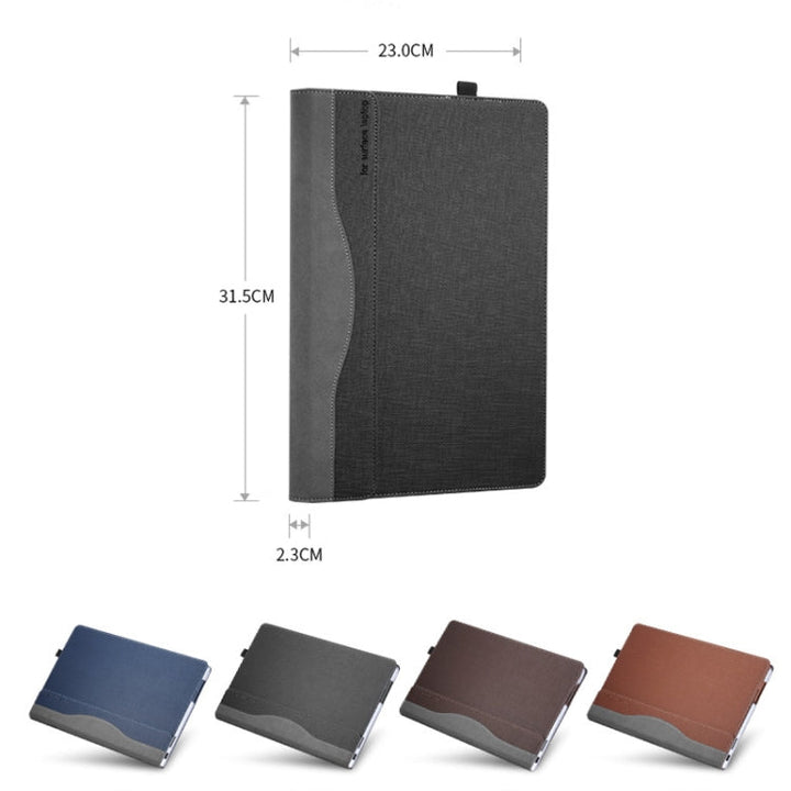 Lisslune | 13.5 Inch Multifunctional PU Leather Laptop Case for Microsoft Surface Laptop 1/2/3/4 (Blue)