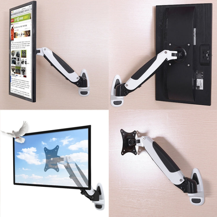 Lisslune | Gibbon Mounts GM111W Wall-Mounted Telescopic Computer Monitor Stand (Factory Color)