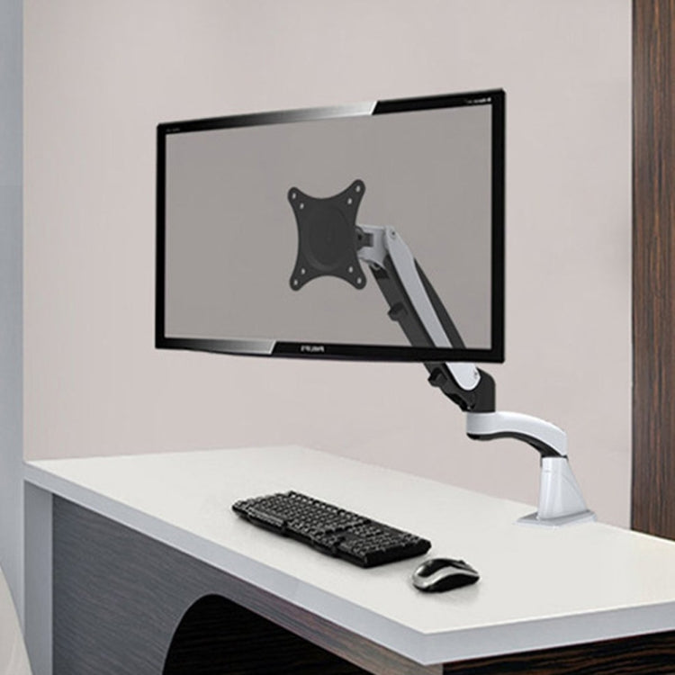 Lisslune | Gibbon Mounts Multifunctional Telescopic Rotating Lift Monitor Stand, Color: GM112FG Perforation White