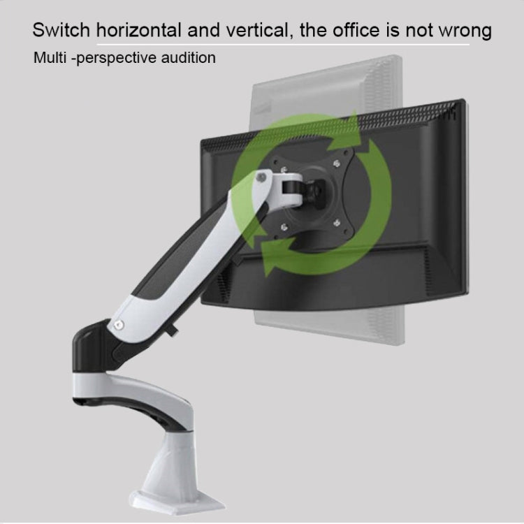 Lisslune | Gibbon Mounts Multifunctional Telescopic Rotating Lifting Monitor Stand, Color: GM112FG Perforation Black