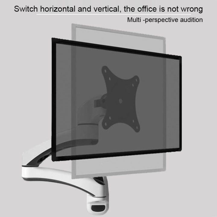 Lisslune | Gibbon Mounts FE112W Wall Mounted Dual Section Telescope Monitor Stand (White)