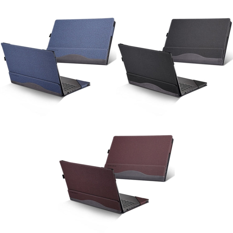 Lisslune | Laptop PU Leather Protective Case for Lenovo Yoga 520-14 (Dark Gray)