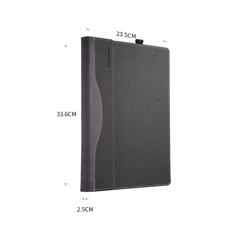 Lisslune | Laptop PU Leather Protective Case for Lenovo Yoga 520-14 (Dark Gray)