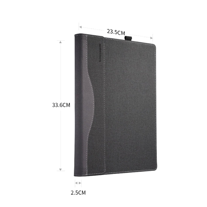 Lisslune | Laptop PU Leather Protective Case for Lenovo Yoga 520-14 (Dark Gray)