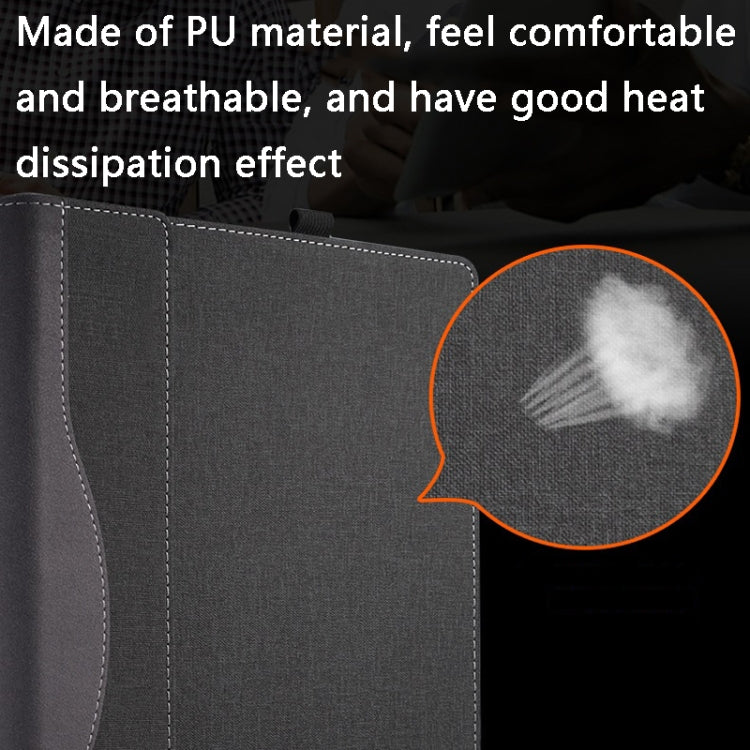 Lisslune | PU leather laptop case for HP Spectre X360 13-AW 13.3 (Black)