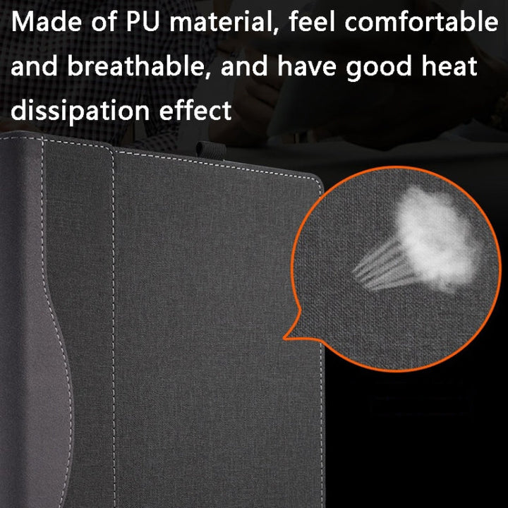 Lisslune | PU leather laptop case for HP Spectre X360 13-AW 13.3 (Black)
