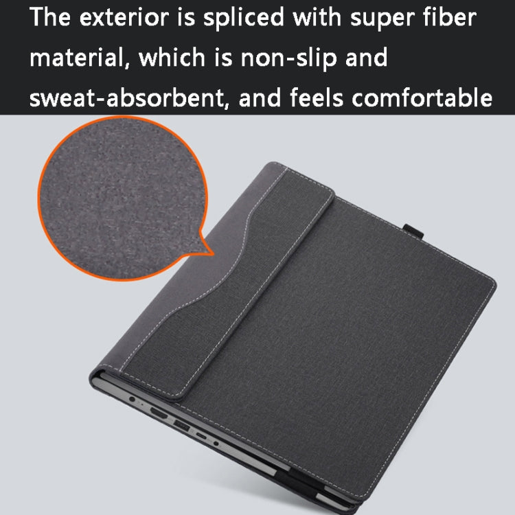 Lisslune | PU leather laptop case for HP Spectre X360 15-EB 15.6 (Black)