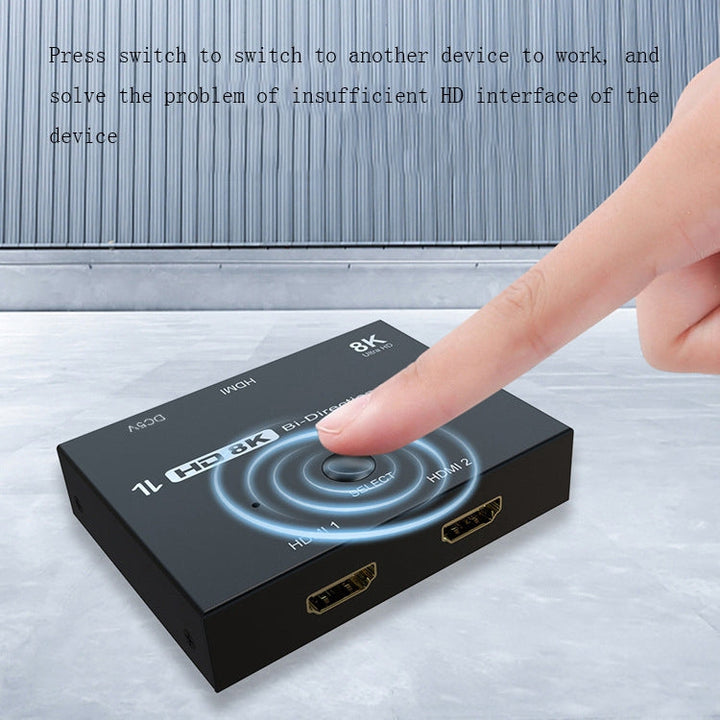Lisslune | F0301 HDMI 2.1 Two-Way Switch PS5 Dedicated One-to-Two High-Resolution Switch