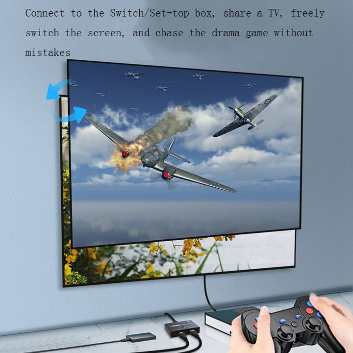 Lisslune | F0301 HDMI 2.1 Two-Way Switch PS5 Dedicated One-to-Two High-Resolution Switch