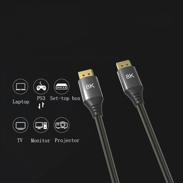 Lisslune | 10m DP1.4 Version 8K DisplayPort Male to Male Computer Monitor HD Cable