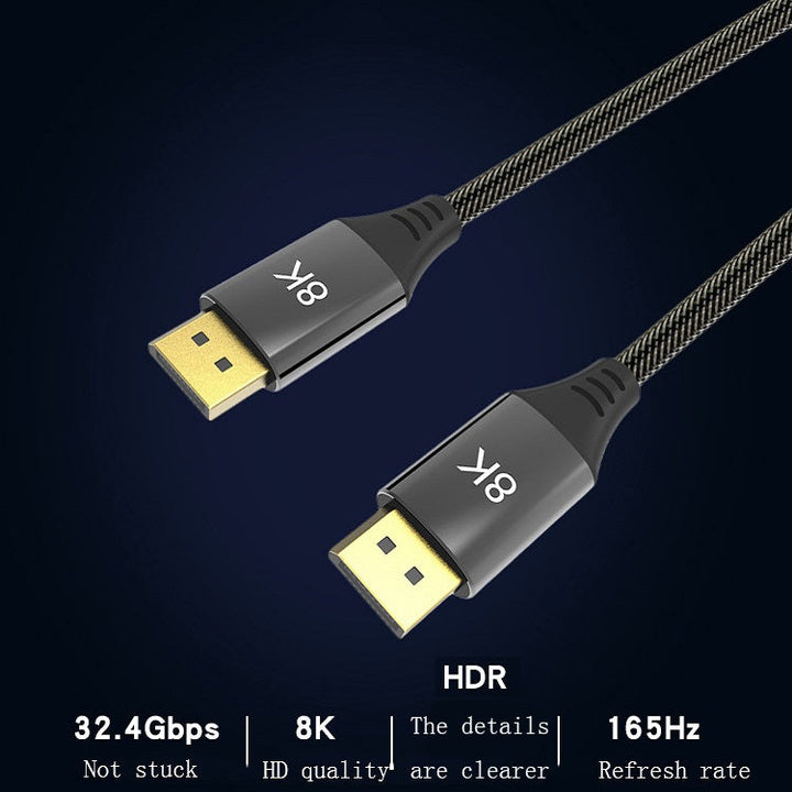 Lisslune | 10m DP1.4 Version 8K DisplayPort Male to Male Computer Monitor HD Cable