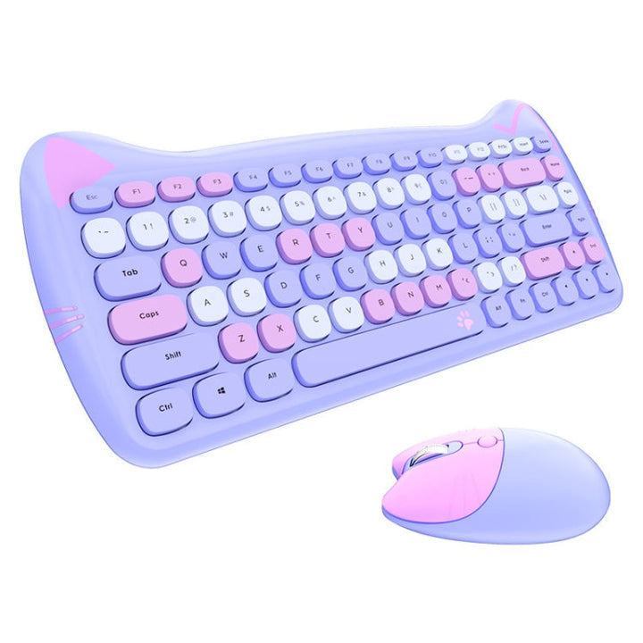 Lisslune | MOFii 2.4GHz 84 Keys Wireless Keyboard and Mouse Set (Purple)