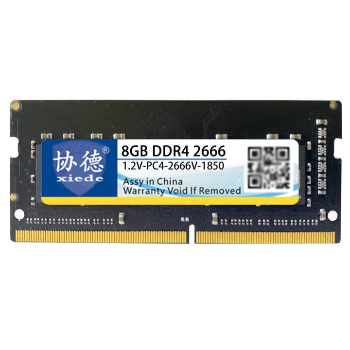 Lisslune | XIEDE X064 DDR4 NB 2666 Full Compatibility Notebook RAMs, Memory Capacity: 8GB