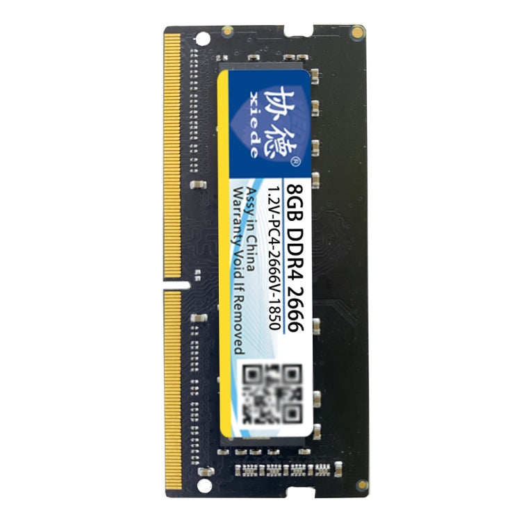 Lisslune | XIEDE X064 DDR4 NB 2666 Full Compatibility Notebook RAMs, Memory Capacity: 8GB