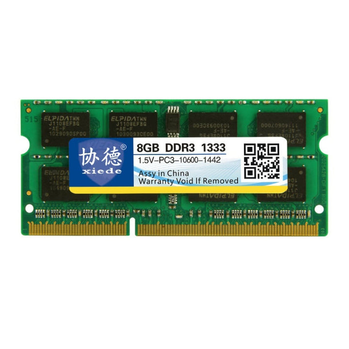 Lisslune | XIEDE X044 DDR3 NB 1333 Full Compatibility Notebook RAMs(8GB)