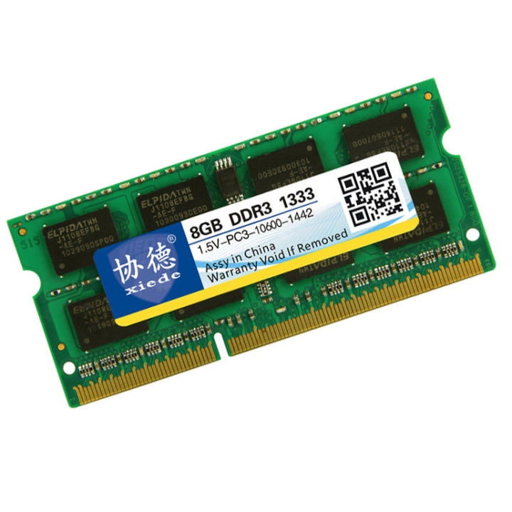 Lisslune | XIEDE X044 DDR3 NB 1333 Full Compatibility Notebook RAMs(8GB)