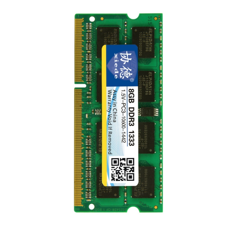 Lisslune | XIEDE X044 DDR3 NB 1333 Full Compatibility Notebook RAMs(8GB)