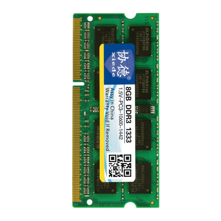 Lisslune | XIEDE X044 DDR3 NB 1333 Full Compatibility Notebook RAMs(8GB)