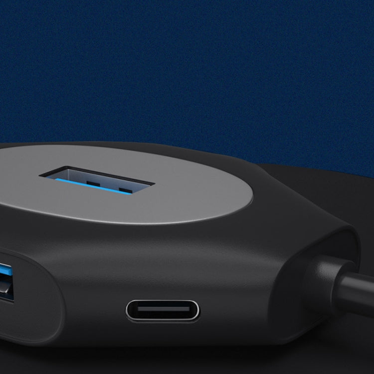 Lisslune | 2 PCS PD Fast Charge Multi-Port USB Docking Station, Number of Ports: T1301C USBC to USB5V+1xUSB3.0+3xUSB2.0