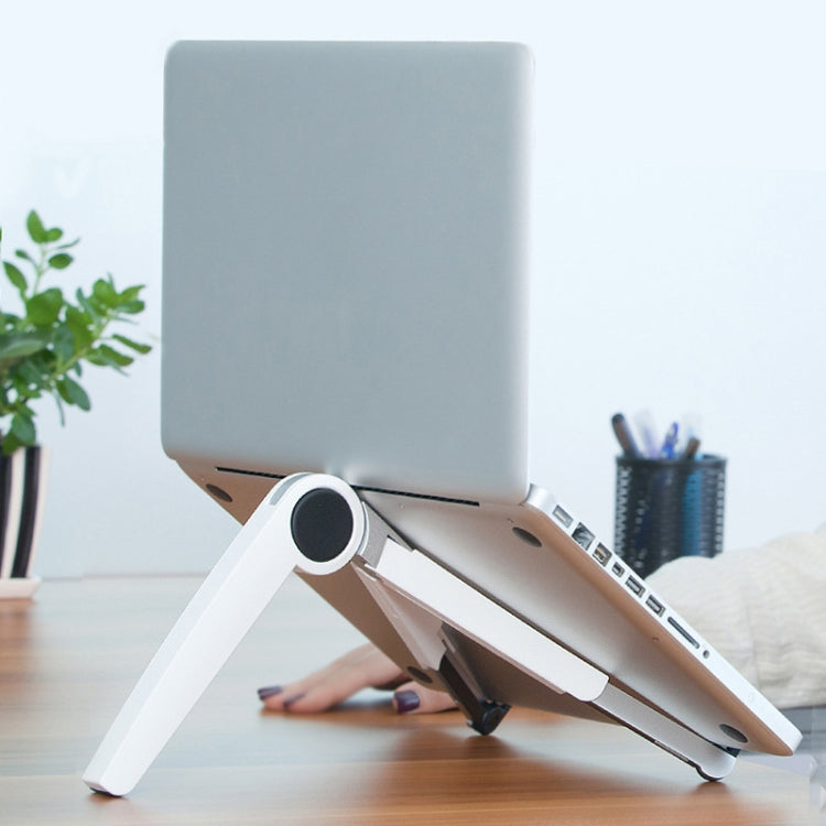 Lisslune | UP-1S Foldable Laptop Stand Mobile Phone Tablet Desktop Stand (White)