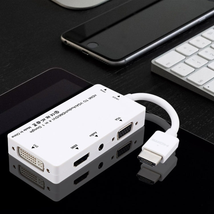 Lisslune | Cabledeconn D0407 HDMI VGA DVI Connection HDTV Monitor Cable (White)