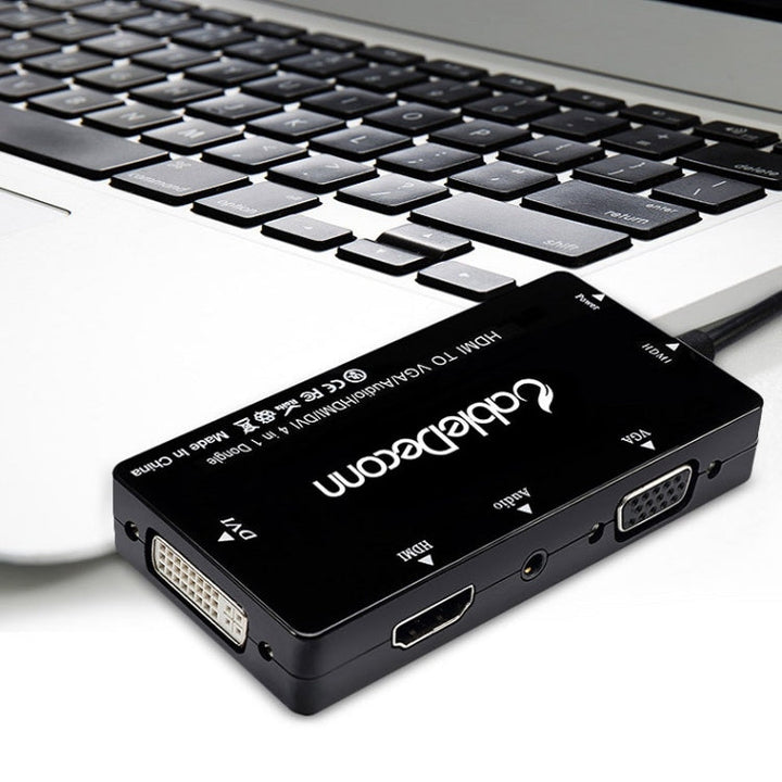 Lisslune | Cabledeconn D0407 HDMI VGA DVI connection HDTV monitor cable (Black)