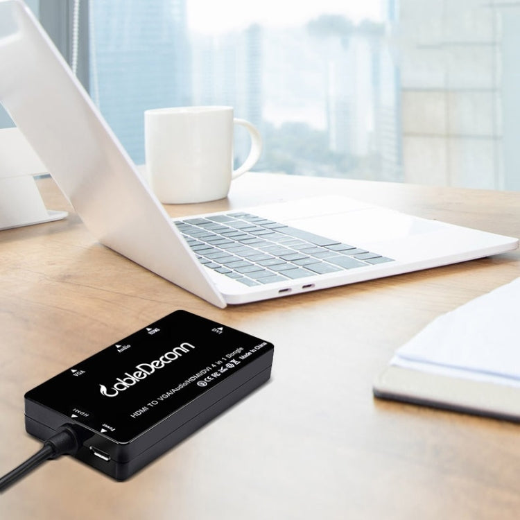 Lisslune | Cabledeconn D0407 HDMI VGA DVI connection HDTV monitor cable (Black)