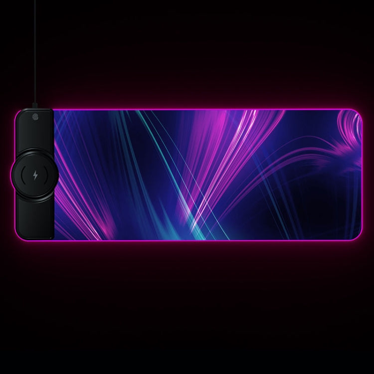 Lisslune | K9186 Multifunctional RGB Lighting Mouse Pad with Wireless Charger (Colorful)