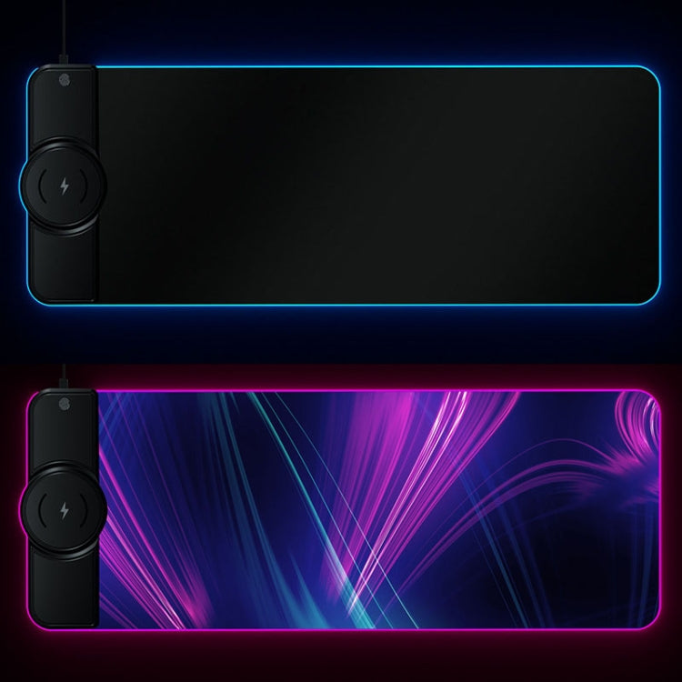 Lisslune | K9186 Multifunctional RGB Lighting Mouse Pad with Wireless Charger (Colorful)