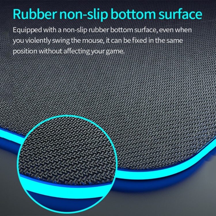 Lisslune | K9186 Multifunctional RGB Lighting Mouse Pad with Wireless Charger (Colorful)