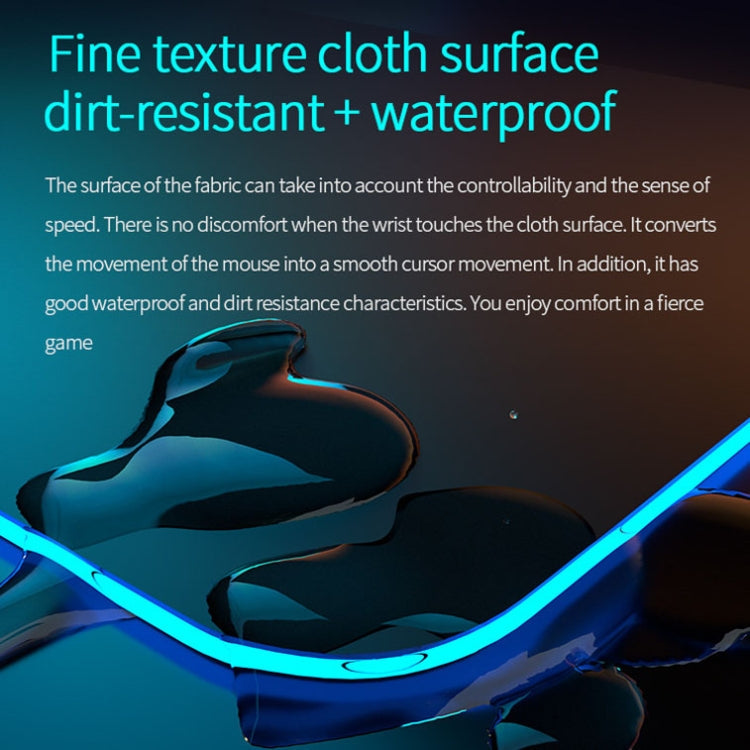 Lisslune | K9186 Multifunctional RGB Lighting Mouse Pad with Wireless Charger (Colorful)