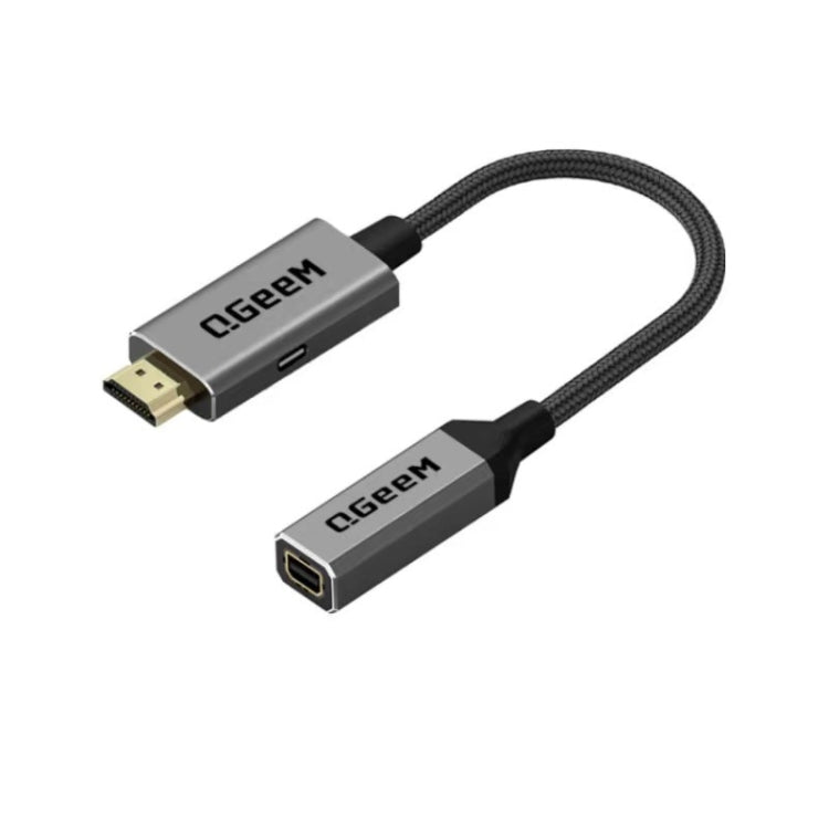 Lisslune | QGeeM QG-HD02 HDMI Single-to-Mini-DP Converter (Silver Gray)