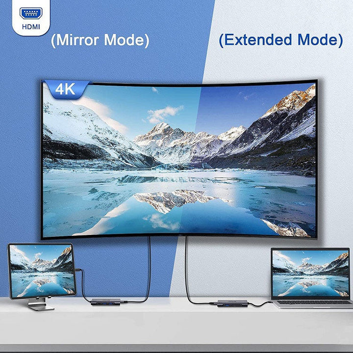 Lisslune | QGeeM 7 In 1 Multifunctional USB3.0 TYPE-C Expansion HUB Adapter (QG-UH07-3 V1)