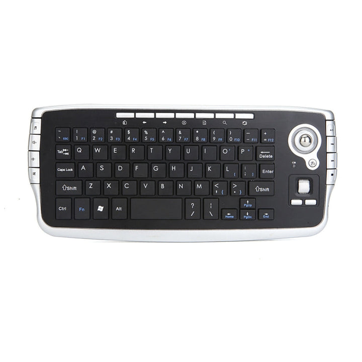 Lisslune | MY-10 2.4G 78 Keys 1200 DPI Mini Wireless Trackball Keyboard Wireless Keyboard and Mouse Set