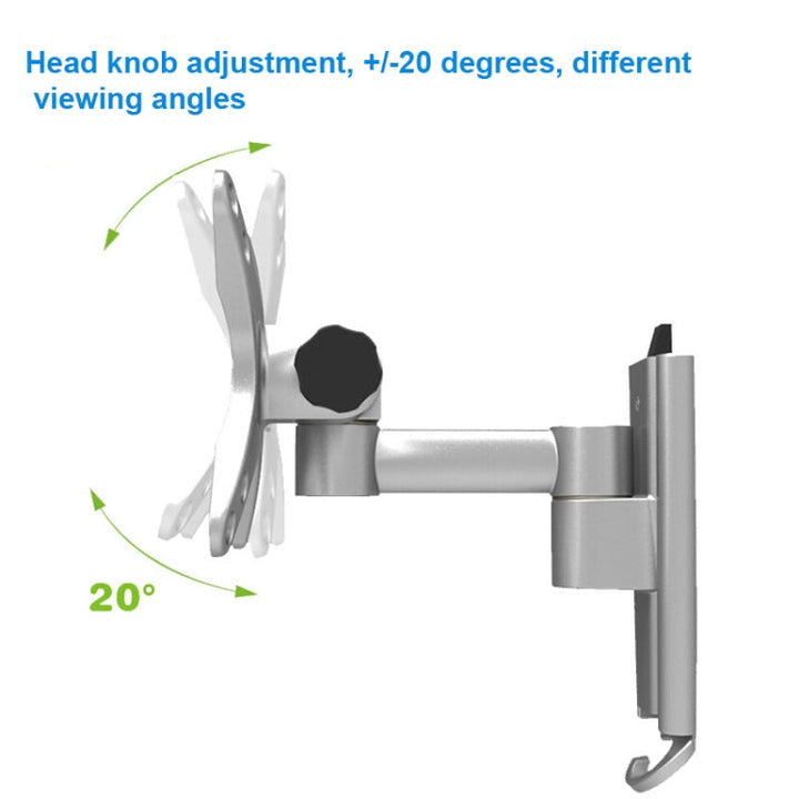 Lisslune | Gibbon Mounts L03 Aluminum Alloy Quick Release Monitor Wall Mount (Silver Gray)