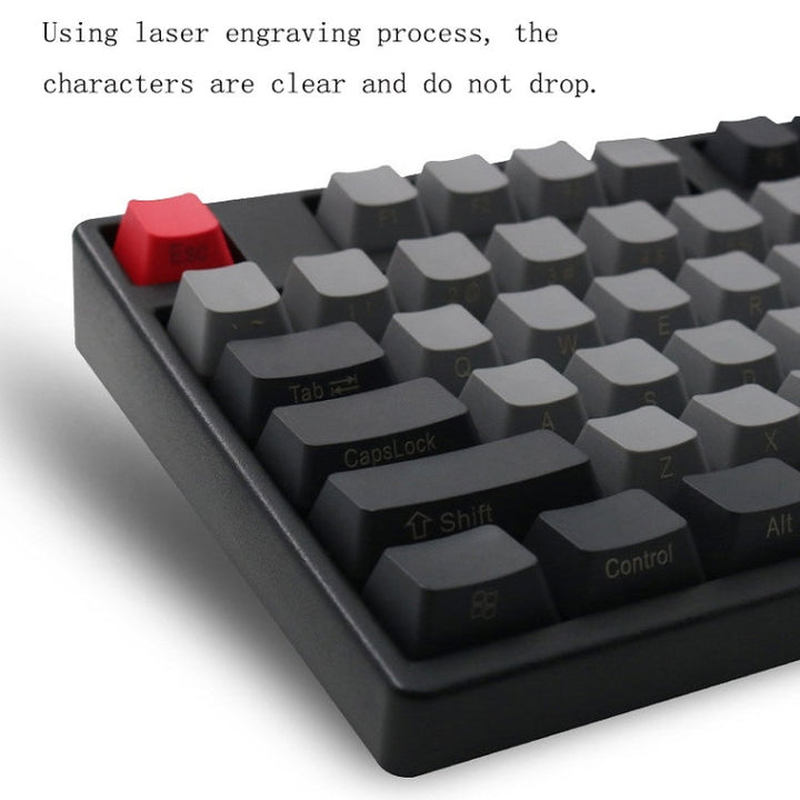 Lisslune | Mechanical Keyboard Laser PBT Keycap Carbon No Words