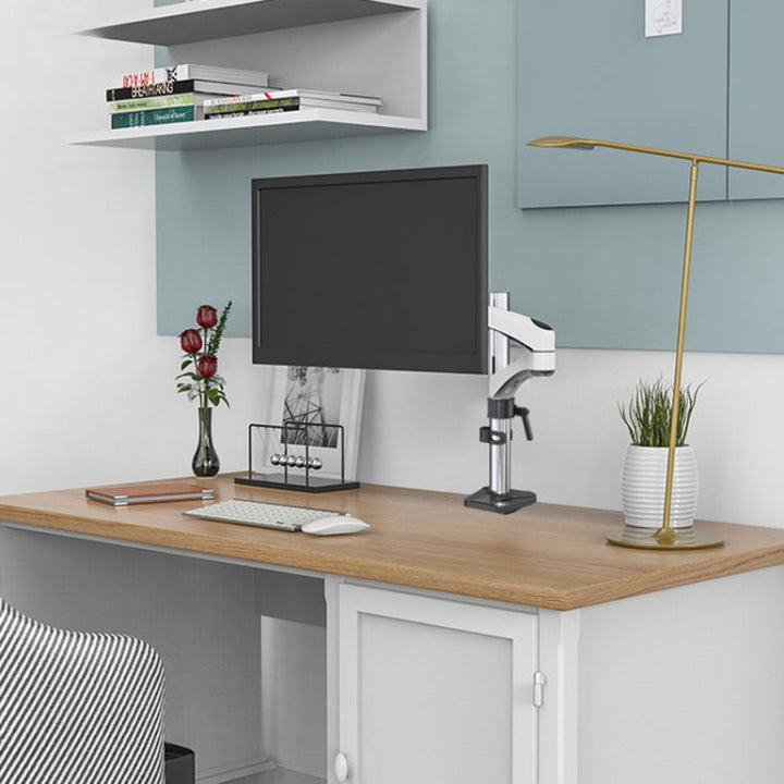 Lisslune | Gibbon Mounts FE112 Aluminum Alloy Lift and Rotate LCD Computer Monitor Mount (Clip-Desk)