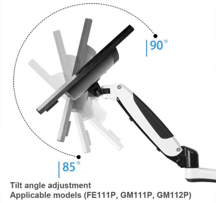 Lisslune | Gibbon Mounts Lifting and Rotating Computer Monitor Bracket Slide Rail Bracket, Model: FE110P