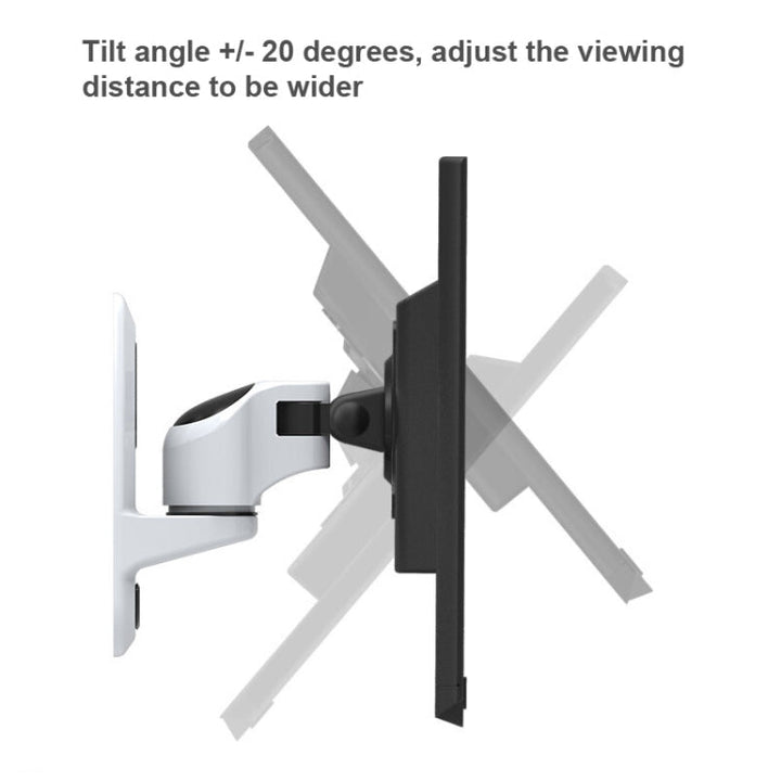 Lisslune | Gibbon Mounts FE110W Computer Monitor Wall Mount Universal Swivel Mount (White)