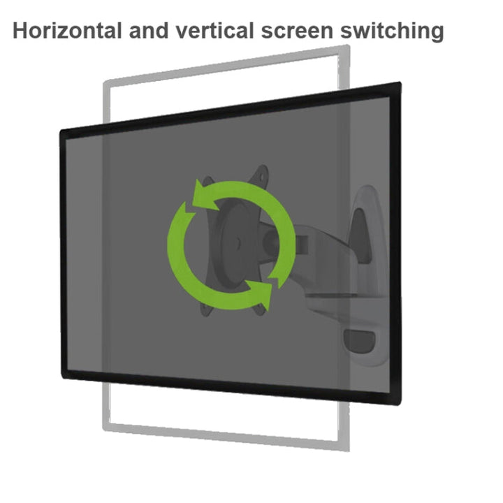 Lisslune | Gibbon Mounts FE110W Computer Monitor Wall Mount Universal Swivel Mount (White)