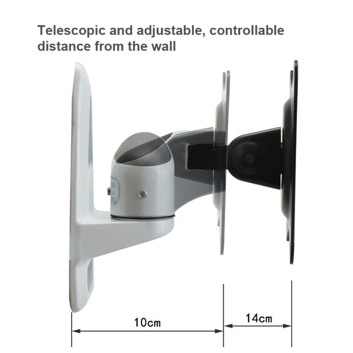 Lisslune | Gibbon Mounts FE110W Computer Monitor Wall Mount Universal Swivel Mount (White)