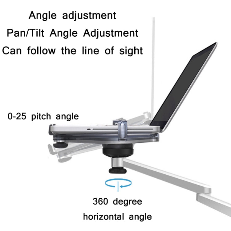 Lisslune | OA-7X Laptop Monitor Desktop Lifter (Silver)