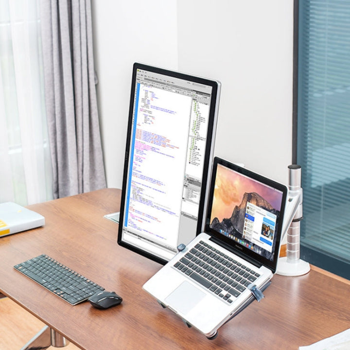 Lisslune | OA-7X Laptop Monitor Desktop Lifter (Silver)